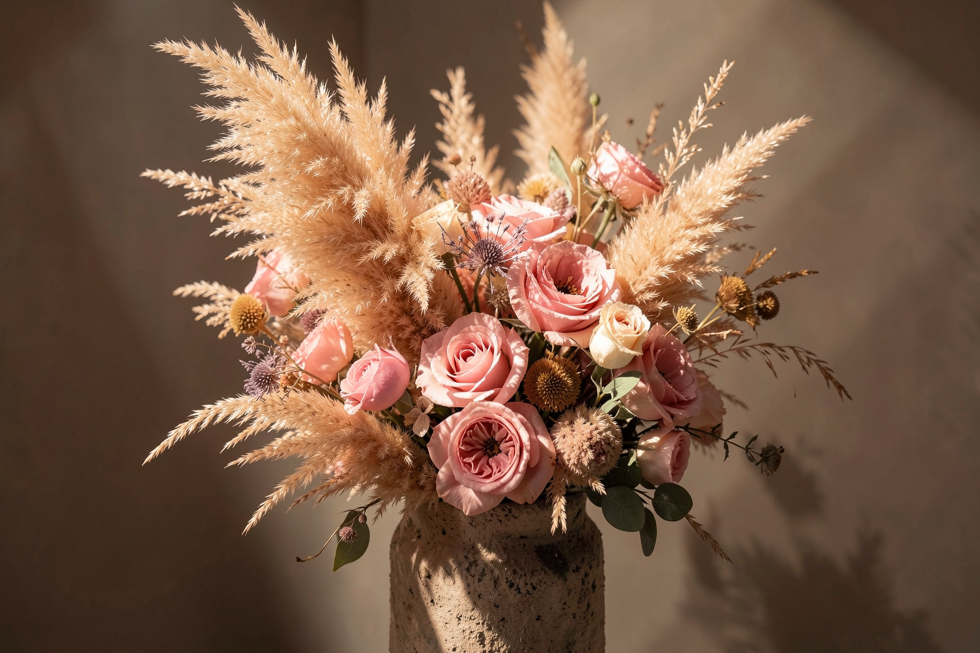MEDIUM DRIED ARRANGEMENT | PINK